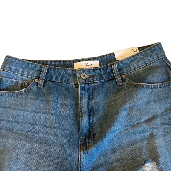 Kancan High Rise Juniors Denim Shorts Size 11. NWT. Measurements in pictures. - Picture 3 of 14
